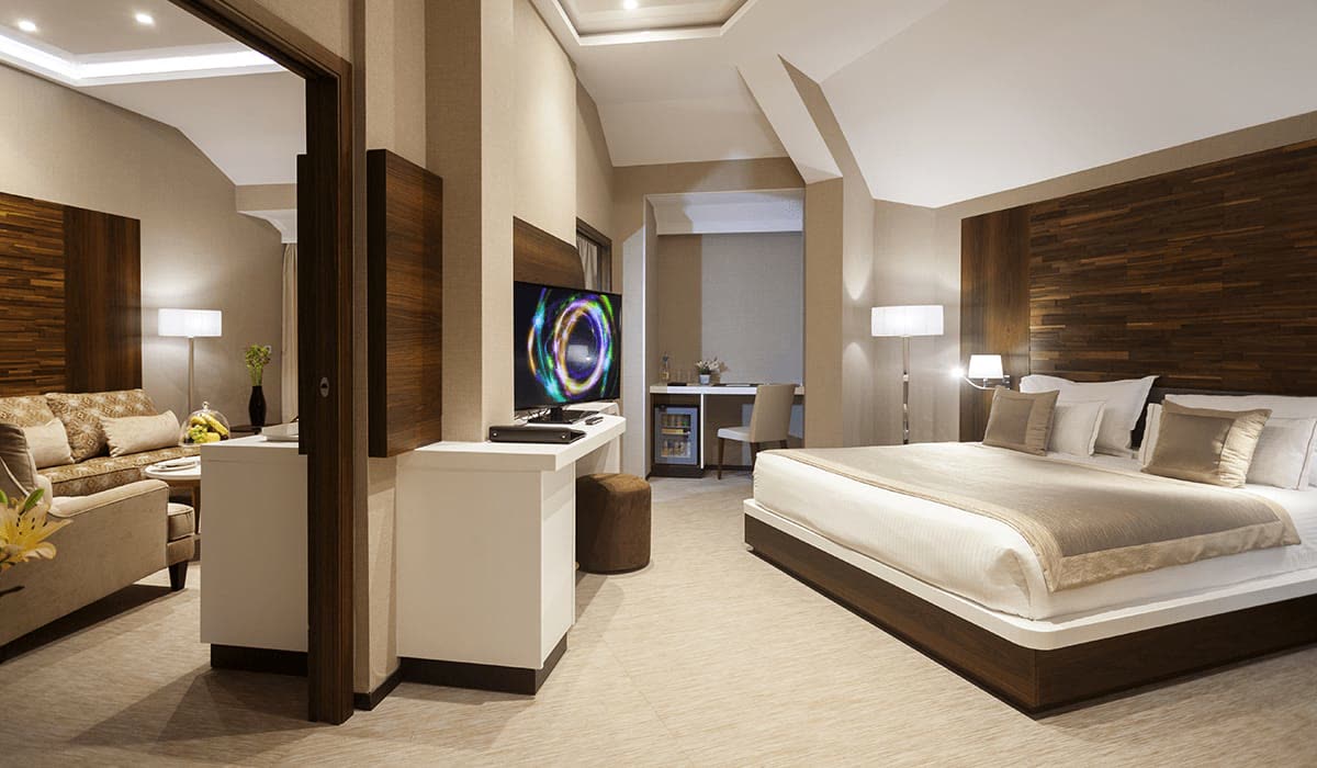 Suite with a separate living area