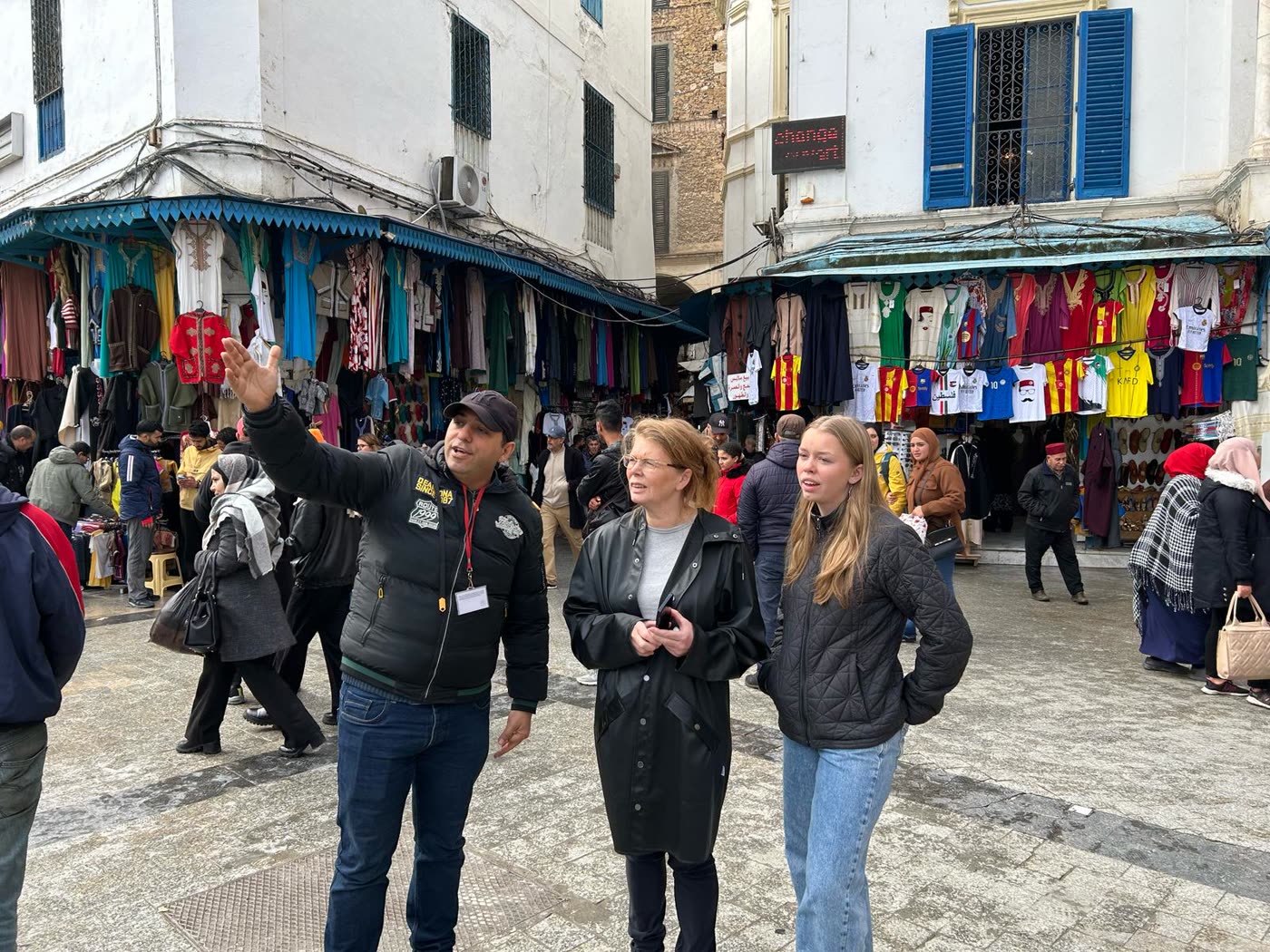Guiding visitors through a souk