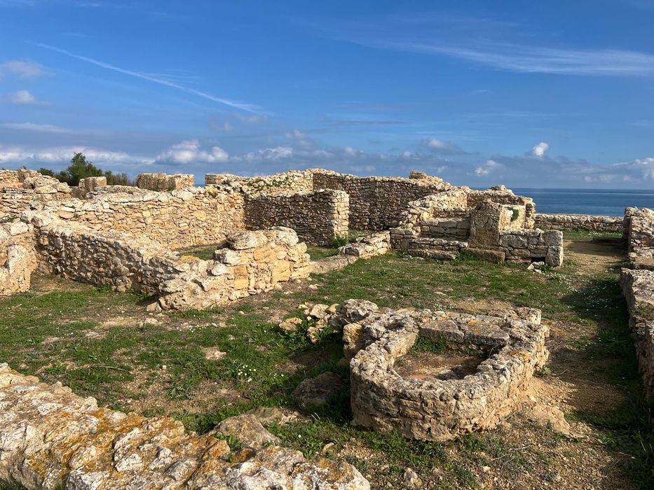 Punic ruins above the sea at Carthage